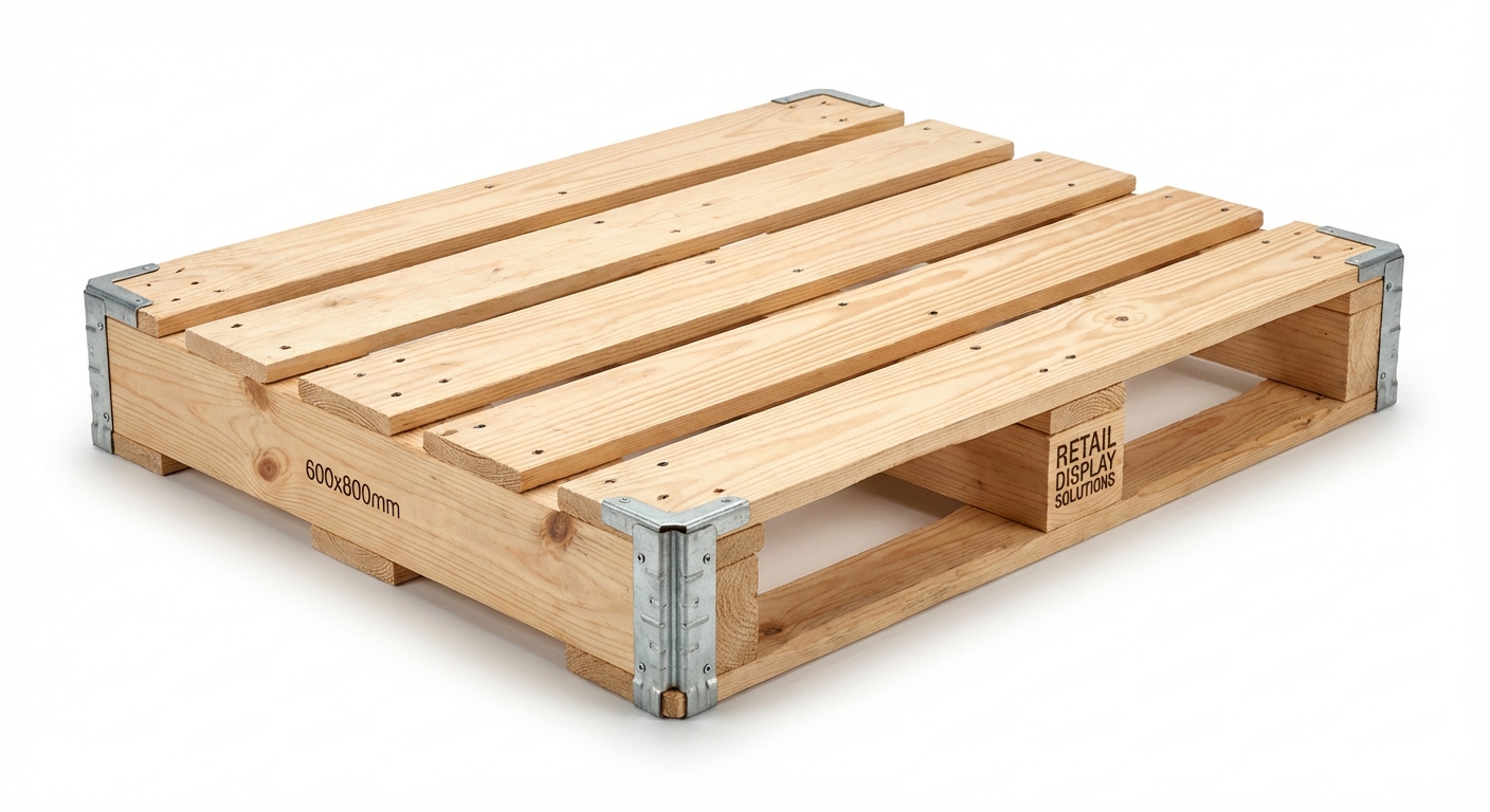 Demi-Palette 600x800 - palette display pour GMS et retail